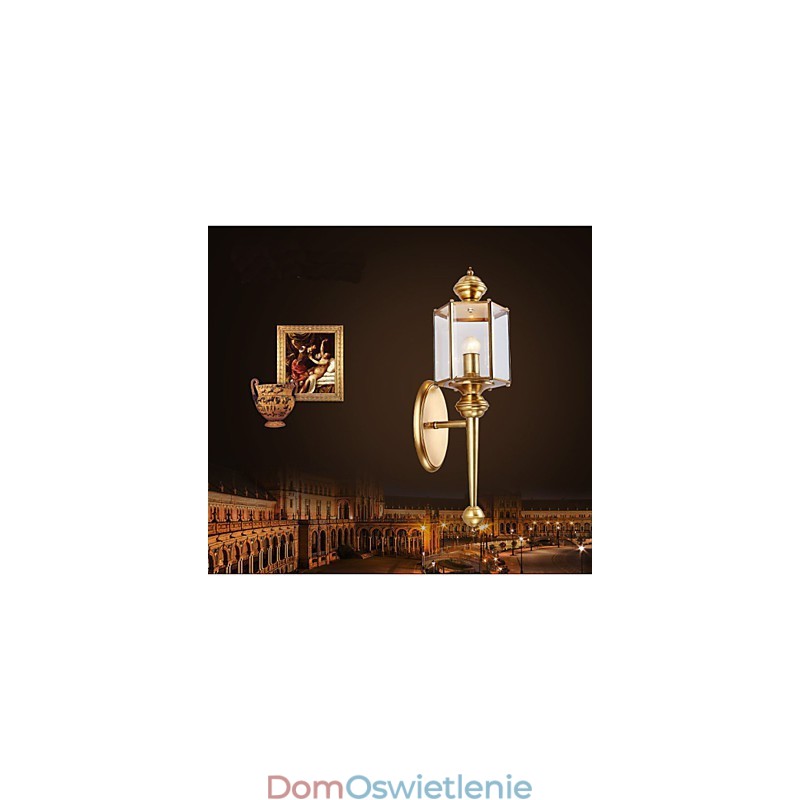 Lampa ogrodowa Pełna miedziana lampa zewnętrzna lampa wodoodporna lampa B