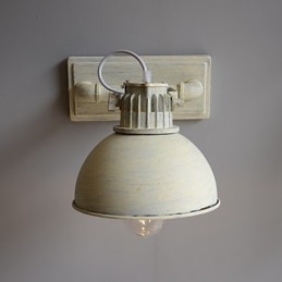 Zupełnie nowa nostalgiczna lampa ścienna w stylu vintage z żelaza w stylu loftowym na balkon w Europie Północnej, kute lampy ścienne z żelaza