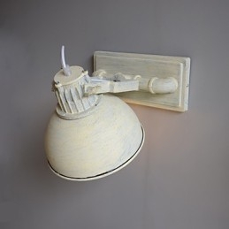 Zupełnie nowa nostalgiczna lampa ścienna w stylu vintage z żelaza w stylu loftowym na balkon w Europie Północnej, kute lampy ścienne z żelaza