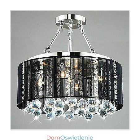 Tradycyjny klasyczny kryształowy chromowany metalowy montaż podtynkowy