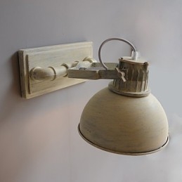 Zupełnie nowa nostalgiczna lampa ścienna w stylu vintage z żelaza w stylu loftowym na balkon w Europie Północnej, kute lampy ścienne z żelaza