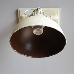 Zupełnie nowa nostalgiczna lampa ścienna w stylu vintage z żelaza w stylu loftowym na balkon w Europie Północnej, kute lampy ścienne z żelaza