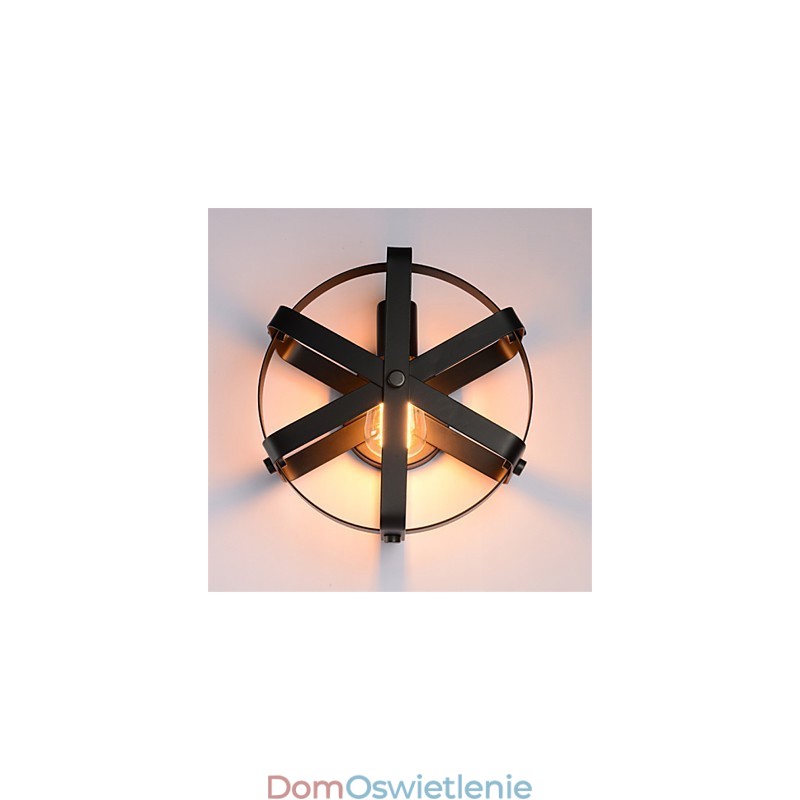 Nowy styl vintage industrialny okrągły kinkiet balkon loft wejście korytarz sypialnia lampa ścienna