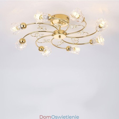 Artystyczne aluminiowe lampy sufitowe z kryształkami Artystyczne aluminiowe lampy sufitowe z kryształkami
