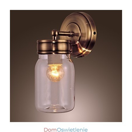 Rustykalna lampa ścienna w kształcie butelki Rustykalna lampa ścienna w kształcie butelki