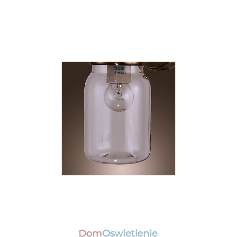 Rustykalna lampa ścienna w kształcie butelki