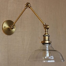 Lampa ścienna dekoracyjna w stylu LOFT w kolorze nowoczesnego szkła w kolorze brązu