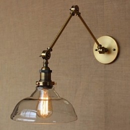 Lampa ścienna dekoracyjna w stylu LOFT w kolorze nowoczesnego szkła w kolorze brązu