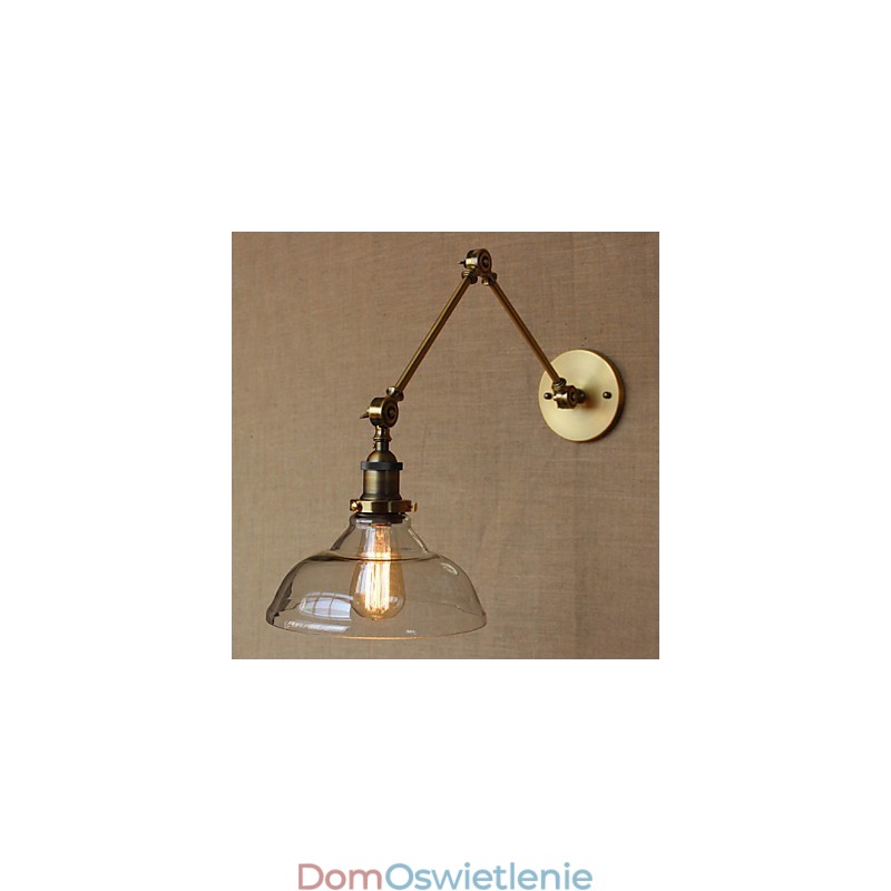 Lampa ścienna dekoracyjna w stylu LOFT w kolorze nowoczesnego szkła w kolorze brązu