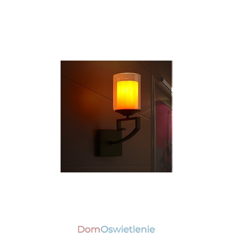 Retro Szkło Prosta Pojedyncza Głowica Lampy Ścienne Światło Kinkiety Ścienne Kryształowe Nowoczesne Współczesne Metalowe