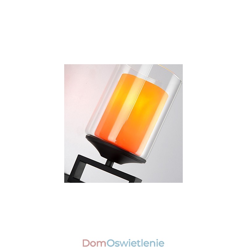Retro Szkło Prosta Pojedyncza Głowica Lampy Ścienne Światło Kinkiety Ścienne Kryształowe Nowoczesne Współczesne Metalowe