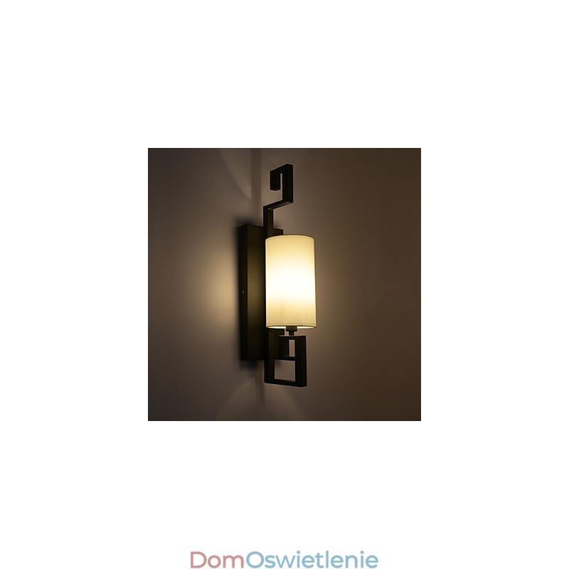 Nowoczesny amerykański styl antyczna lampa salon sypialnia pokoje hotelowe biała tkanina lampa ścienna