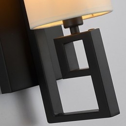 Nowoczesny amerykański styl antyczna lampa salon sypialnia pokoje hotelowe biała tkanina lampa ścienna