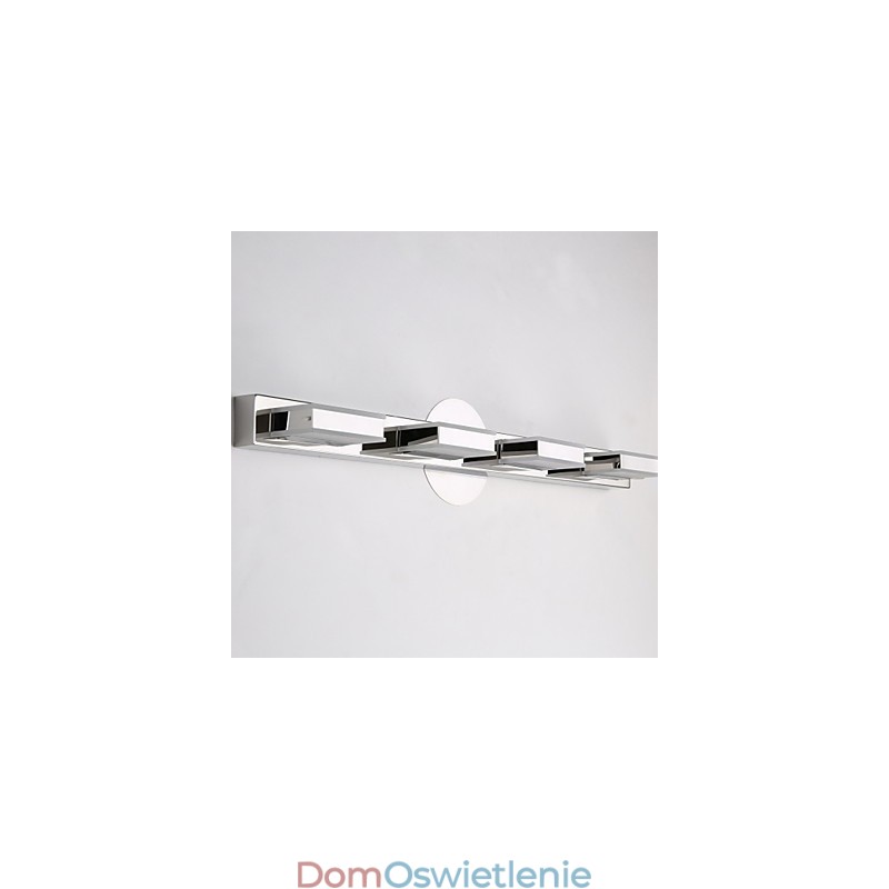 Lampa Lustrzana Kwadratowa Stal Nierdzewna I Akryl