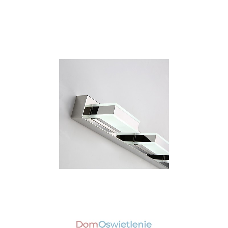 Lampa Lustrzana Kwadratowa Stal Nierdzewna I Akryl