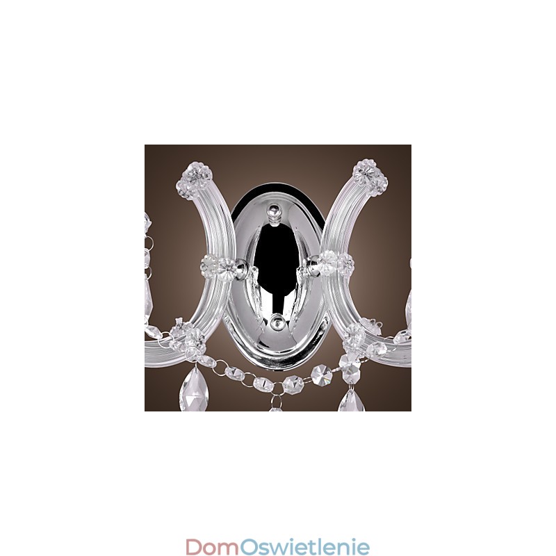 Elegancka kryształowa lampa ścienna z 2 światłami