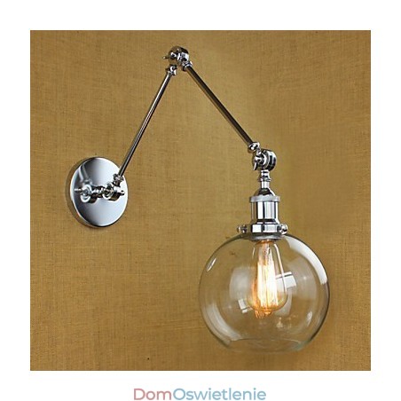 Chromowane szkło podwójne ramię regulowany srebrny drążek KTV nocny korytarz restauracja pokój hotelowy ściana