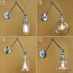 Chromowane szkło podwójne ramię regulowany srebrny drążek KTV nocny korytarz restauracja pokój hotelowy ściana