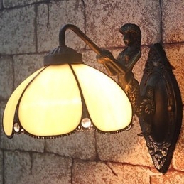 Europejskie zakontraktowane wiejskie kreatywne kute żelazne lampy ścienne