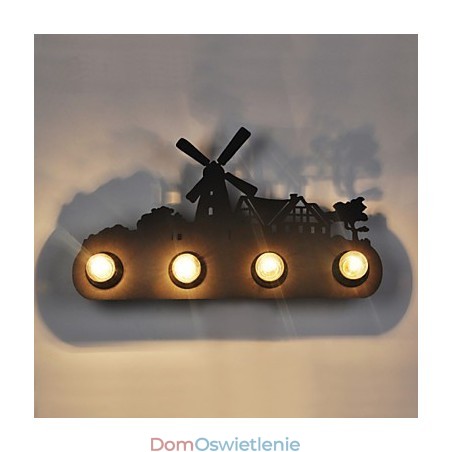 4 światła American Village Pastoral LOFT Style Sypialnia Alejka Żelazne Retro Kinkiety 4 światła American Village Pastoral LOFT Style Sypialnia Alejka Żelazne Retro Kinkiety