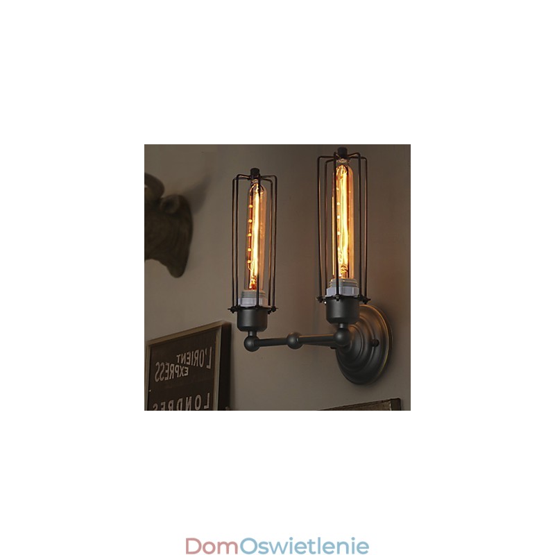 Loft American Country Retro Żelazna lampa ścienna Art Industry Lights