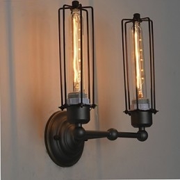 Loft American Country Retro Żelazna lampa ścienna Art Industry Lights