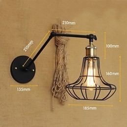 Kinkiety, lampy wiszące, lampy do czytania, styl miniaturowy, rustykalny domek, metal