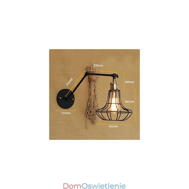 Kinkiety, lampy wiszące, lampy do czytania, styl miniaturowy, rustykalny domek, metal