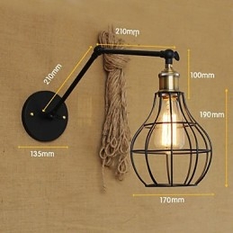 Kinkiety, lampy wiszące, lampy do czytania, styl miniaturowy, rustykalny domek, metal
