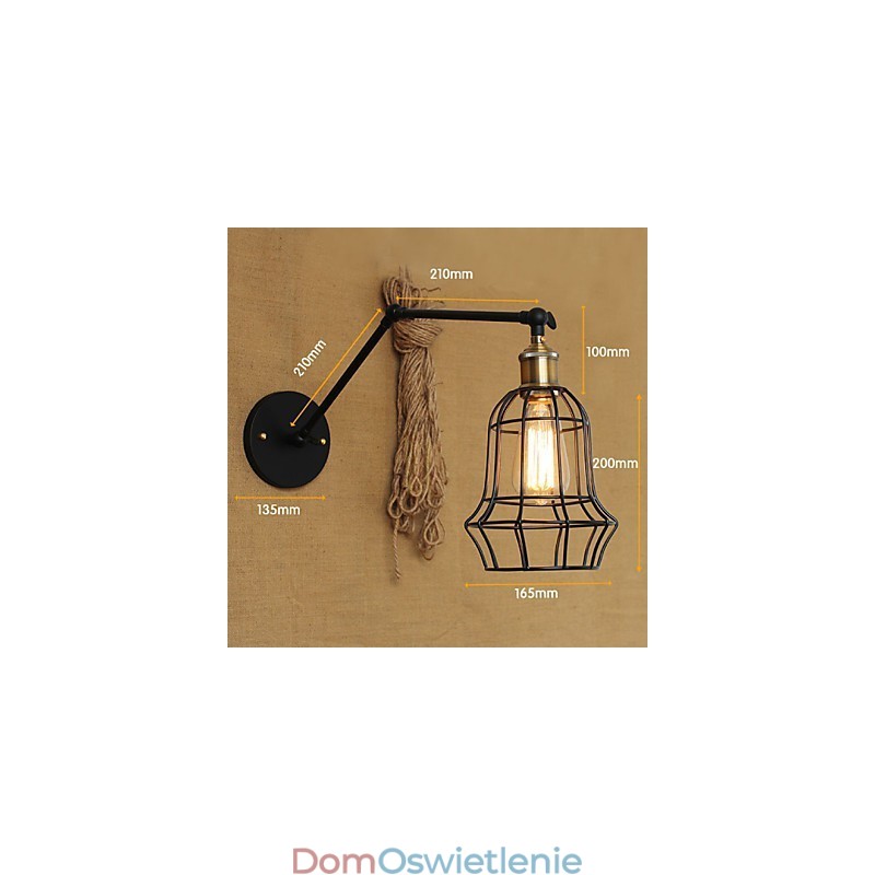 Kinkiety, lampy wiszące, lampy do czytania, styl miniaturowy, rustykalny domek, metal