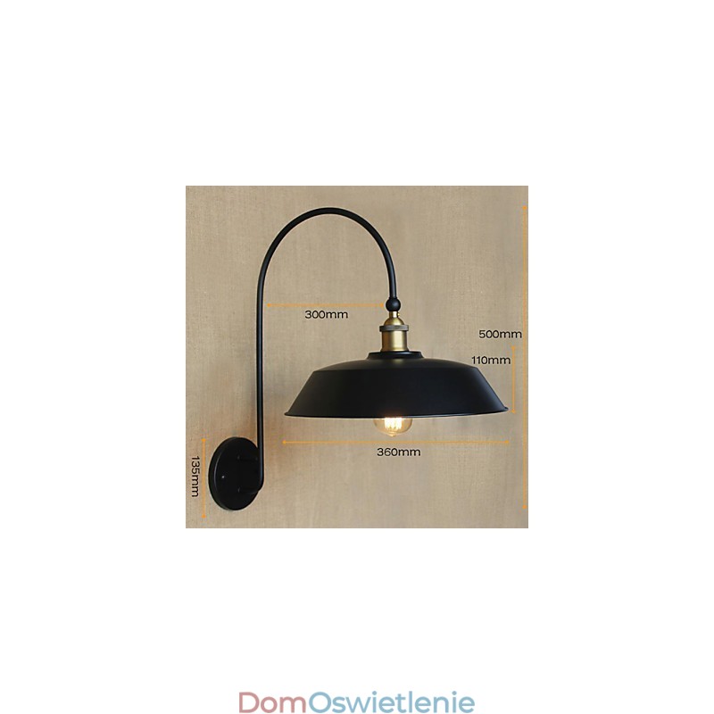 Kreatywny amerykański wiejski żelazny retro okrągły przemysłowy salon balkon alejka schody dekoracja pokoju lampa