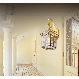 Lampa zewnętrzna Lampa ogrodowa Lampa zewnętrzna Pełna miedź Lampa B