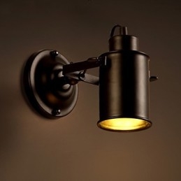 Vintage Kinkiet Przemysłowy Czarny Kuty Żelazny Kinkiet Retro Econce Fixturedison Lampa Korytarz Ścienny Oświetlenie