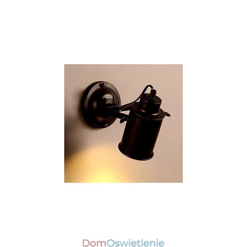 Vintage Kinkiet Przemysłowy Czarny Kuty Żelazny Kinkiet Retro Econce Fixturedison Lampa Korytarz Ścienny Oświetlenie