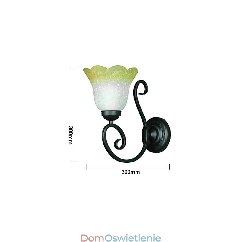 Vintage Wall Light Żelazo Szkło Swing Arm Wall Lampa Wystrój wnętrz Sypialnia Wall Light 110 220V Do salonu