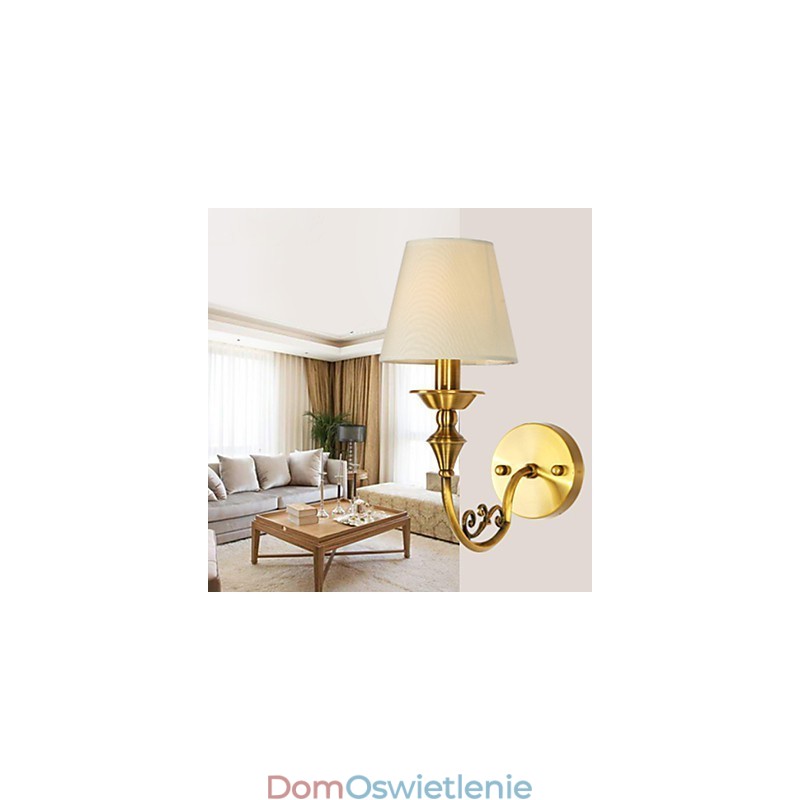 Klasyczne lampy ścienne do sypialni, proste metalowe kinkiety do salonu, barek, kawiarnia, korytarz, balkon, lampa ścienna