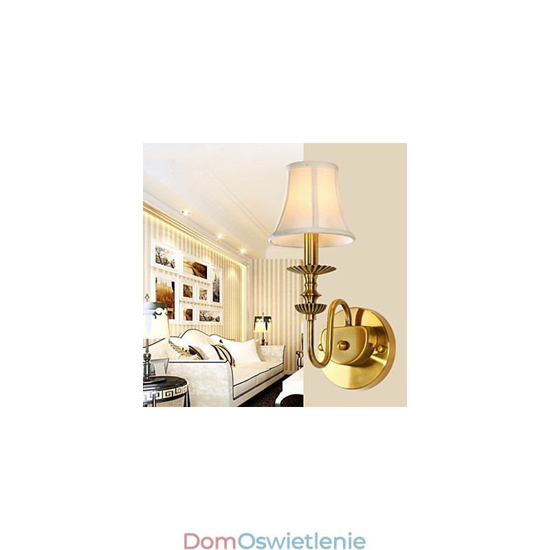 Klasyczne lampy ścienne do sypialni, proste metalowe kinkiety do salonu, barek, kawiarnia, korytarz, balkon, lampa ścienna