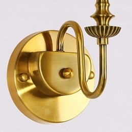 Klasyczne lampy ścienne do sypialni, proste metalowe kinkiety do salonu, barek, kawiarnia, korytarz, balkon, lampa ścienna