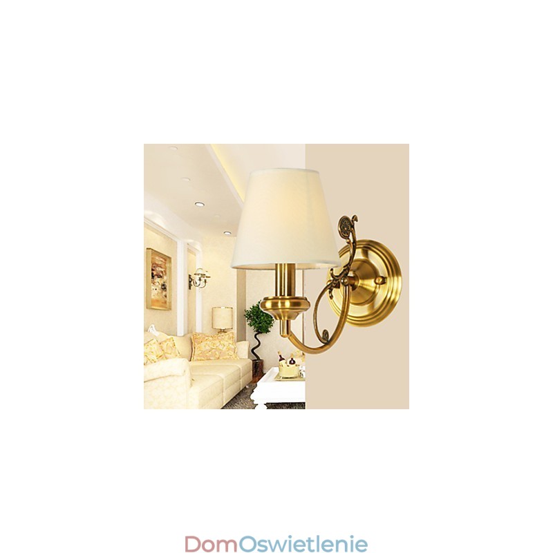 Klasyczne lampy ścienne do sypialni, proste metalowe kinkiety do salonu, barek, kawiarnia, korytarz, balkon, lampa ścienna