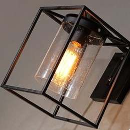 Amerykańska osobowość country loft nordycki styl kontraktowy lampa ścienna z bańki deszczu