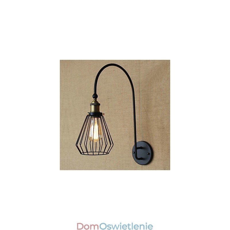 Nordic Mediterranean Style Retro Fashion Kreatywna Duża Pojedyncza Głowica Dekoracyjna Lampa Ścienna