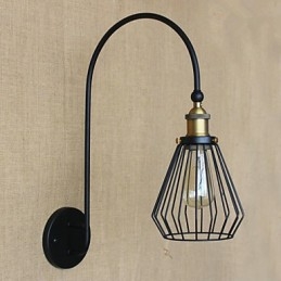 Nordic Mediterranean Style Retro Fashion Kreatywna Duża Pojedyncza Głowica Dekoracyjna Lampa Ścienna