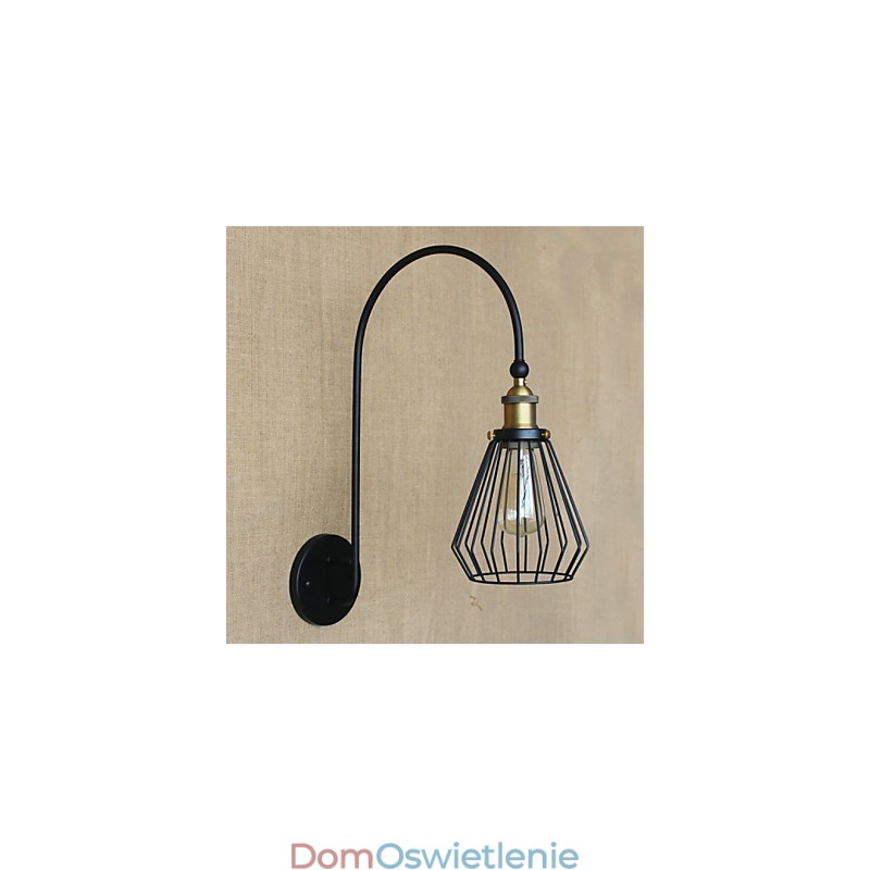 Nordic Mediterranean Style Retro Fashion Kreatywna Duża Pojedyncza Głowica Dekoracyjna Lampa Ścienna