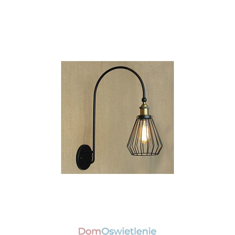 Nordic Mediterranean Style Retro Fashion Kreatywna Duża Pojedyncza Głowica Dekoracyjna Lampa Ścienna