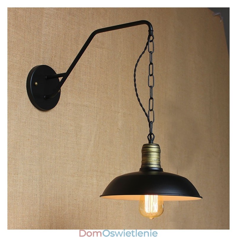 Prosta i kreatywna osobowość kinkiet przemysłowy łańcuch amerykański retro żelazny korytarz sypialnia lampka ścienna