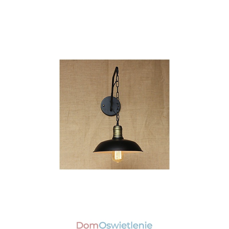 Prosta i kreatywna osobowość kinkiet przemysłowy łańcuch amerykański retro żelazny korytarz sypialnia lampka ścienna