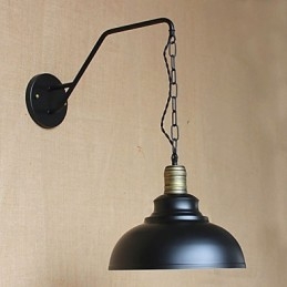 Prosta i kreatywna osobowość Kinkiet Przemysłowy łańcuch Amerykański Retro Żelazo Korytarz Sypialnia Lampa ścienna przy łóżku