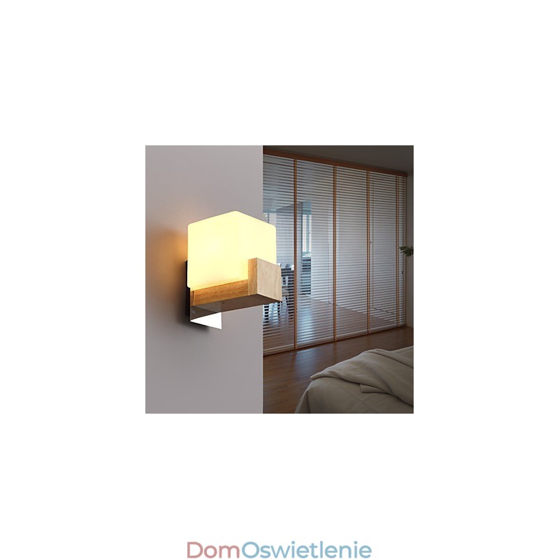 Kinkiety Mini Styl Nowoczesny Współczesny Drewno Bambus