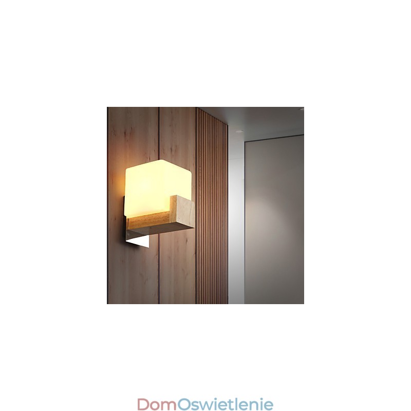Kinkiety Mini Styl Nowoczesny Współczesny Drewno Bambus