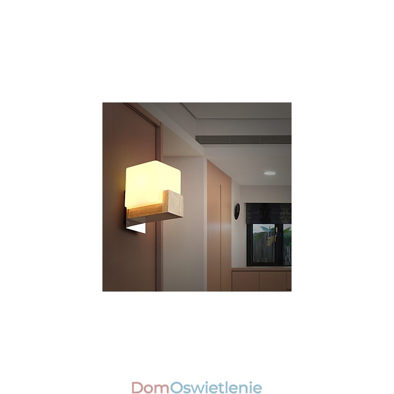 Kinkiety Mini Styl Nowoczesny Współczesny Drewno Bambus